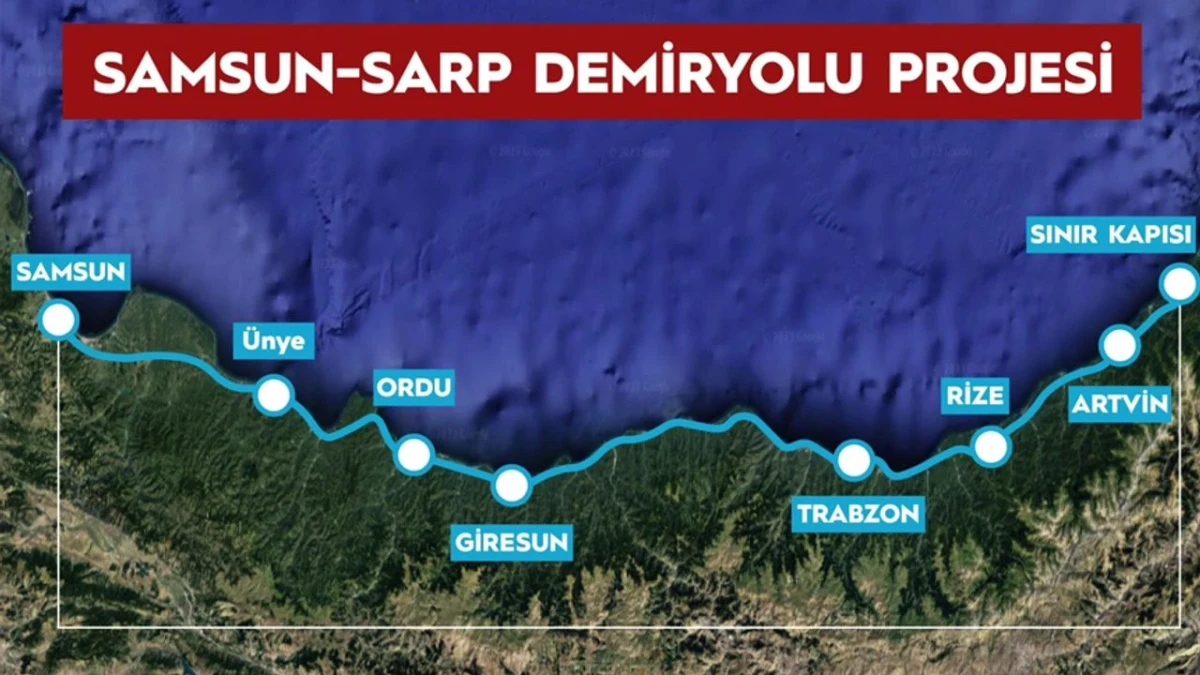 Karadeniz’e Hızlı Tren Müjdesi: Samsun-Sarp Hattı Geliyor