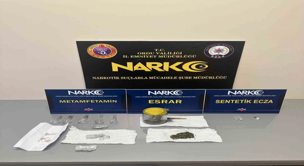 Ordu'da Uyuşturucu Operasyonları: 21 Kişiye İşlem, 4 Şüpheli Tutuklandı