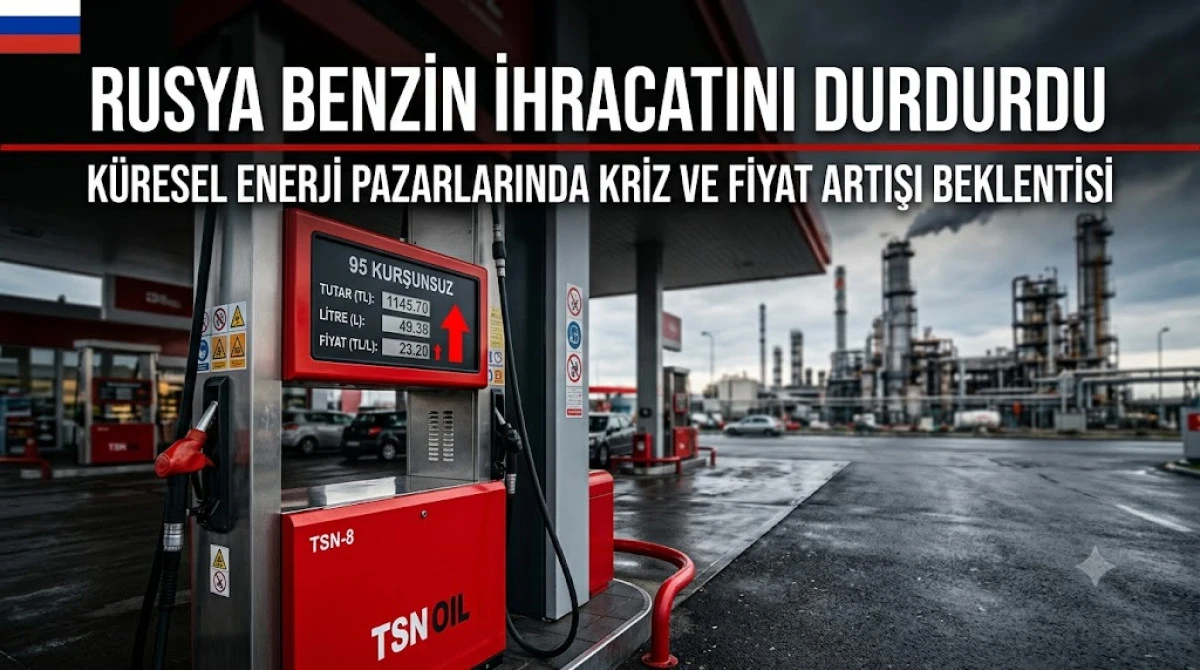Rusya Benzin İhracatını Yıl Sonuna Kadar Durdurdu: K&uuml;resel Piyasalarda Yeni D&ouml;nem.