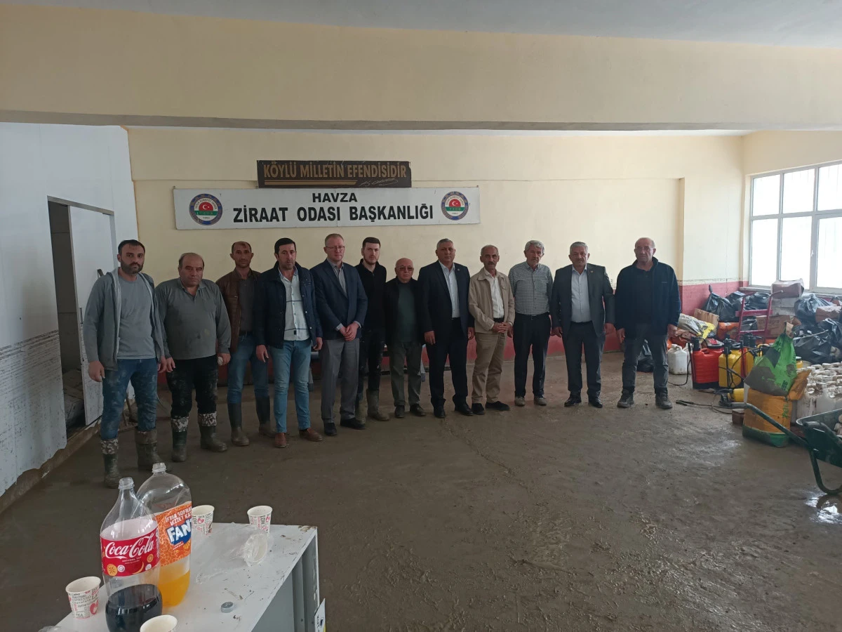 Samsun Havza&rsquo;da Meydana Gelen Sel Felaketi Sonrası Havza Ziraat Odası&rsquo;na Ge&ccedil;miş Olsun Ziyareti