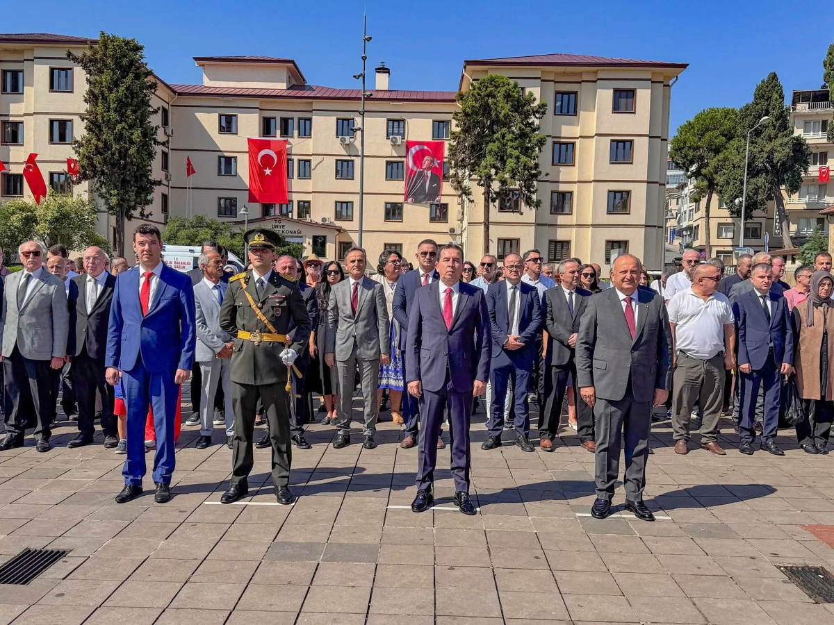 Ünye’de 30 Ağustos Zafer Bayramı’nın 103. Yıldönümü Kutlandı